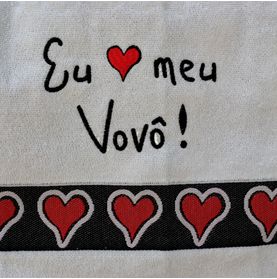 Toalha de Rosto Eu Amo Meu Vovô