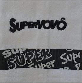 Toalha de Rosto Bordada Super Vô + Caixa