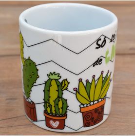 Caneca Só Sei Cuidar de Cactus