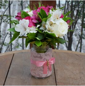 Arranjo Suspiro de Felicidade M (rosa)