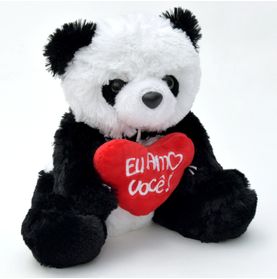 Urso Panda P C/ Coração Eu Amo Você!