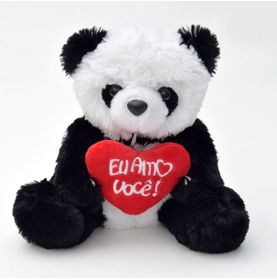 Urso Panda P C/ Coração Eu Amo Você!
