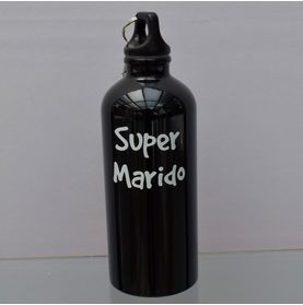Squeeze Super Marido 600ml - Inox Preto Perolizado