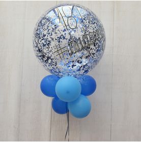 Balão Bubble Glitter (versão Azul) - 36' Pol (sem Adesivo)