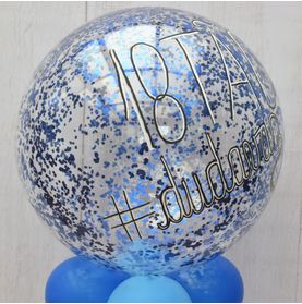 Balão Bubble Glitter (versão Azul) - 36' Pol (sem Adesivo)