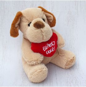 Cachorro Au Au Mini C/ Coração Eu Amo Você!