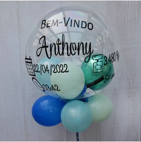 Balão Bubble Baby 24 Pol C/vareta