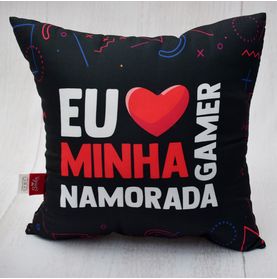 Almofada Eu Amo Minha Namorada Gamer