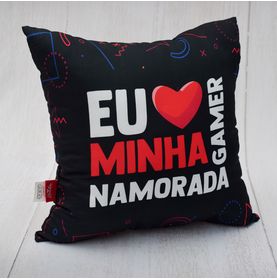 Almofada Eu Amo Minha Namorada Gamer