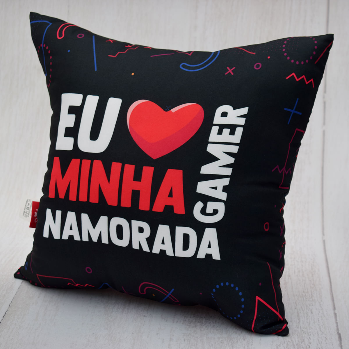 Almofada Eu Amo Minha Namorada Gamer