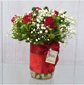 Arranjo Suspiro de Felicidade (vermelho)