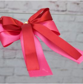 Laço M (vermelho e Pink)