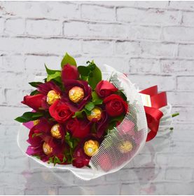 Buquê Chocolove com Rosas