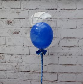 Mini Balão Bubble Azul - 9' Pol (simples)