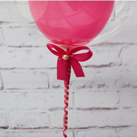 Mini Balão Bubble Pink - 9' Pol (simples)