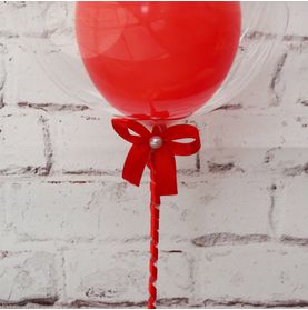 Mini Balão Bubble Vermelho - 9' Pol (simples)