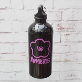Squeeze Amigas Flor Pink Preto Perolizado