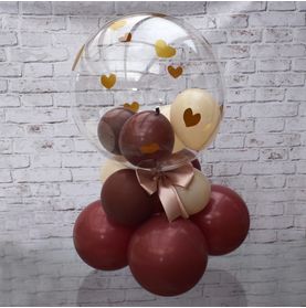 Balão Bubble de Chão Romântico (tons Terrosos)
