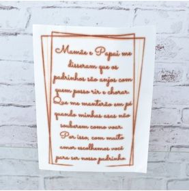 Papel Adesivo A4 C/ Arte Para Presente