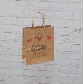 Sacola Papel Kraft Pardo "pp" 15x7x17 Und