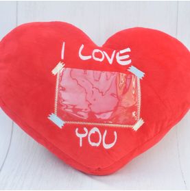 Almofada I Love You Coração com Foto