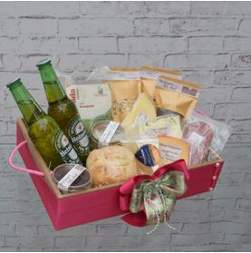Cesta Queijo e Petiscos Paladar Sofisticado com Heineken