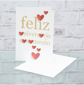 Cartão Feliz Aniversário de Casamento