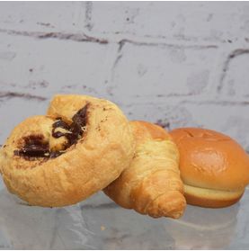 Kit Pães ( Pão Doce Avelã, Mini Cará, Mini Croissant)