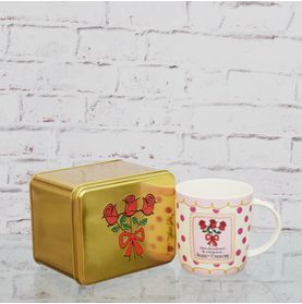 Caneca Porcelana Super Especial C/ramalhete+lata