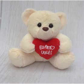 Urso Creme P Eu Amo Você