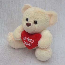 Urso Creme P Eu Amo Você