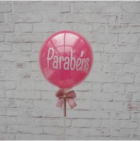 Mini Balão Bublle Parabéns