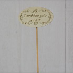 Pick Para Flores Parabéns Para Estampas Variadas Und