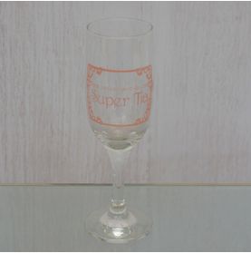 Taça Champagne Belle Super Tia (cor Rosa)