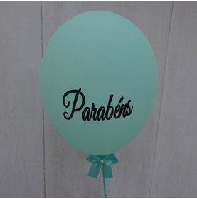 Balão Latex Azul Tiffany Parabéns