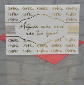 Cartão Abstratus P Alguêm Como Você Não Tem Igual