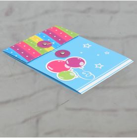 Cartão Envelope Aniversário Balões