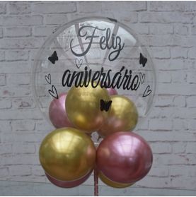 Buble G 24 Pol Feliz Aniversário Personalizado