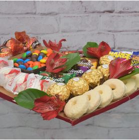 Platter de Chocolates Coração Saboroso