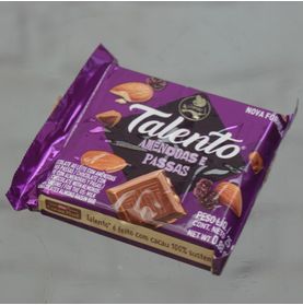 Chocolate Talento Nestle Tab 25g Amendoas/passa