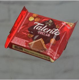 Chocolate Talento Ao Leite C/ Avela 25g