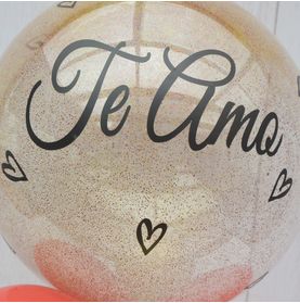 Bubble de 24 Pol Glitter +4 Bolas com Plotter