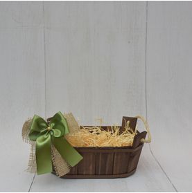 Base Lagar P Decorada com Laço Verde