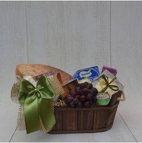 Cesta de Café da Manhã com Suco e Pães Para Encantar