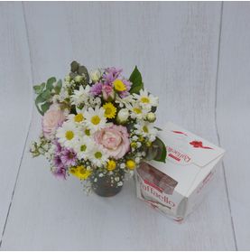 Vaso Florido com Margaridas Delicadas