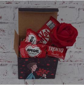Kit Simplesmente Chocolates com Amor C/rosa Carola